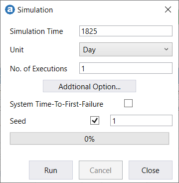 Simulation settings